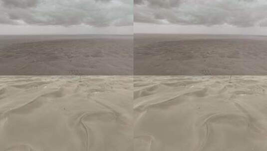 航拍塔克拉玛干沙漠高清在线视频素材下载