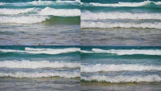 海南海边海浪与沙滩高清在线视频素材下载
