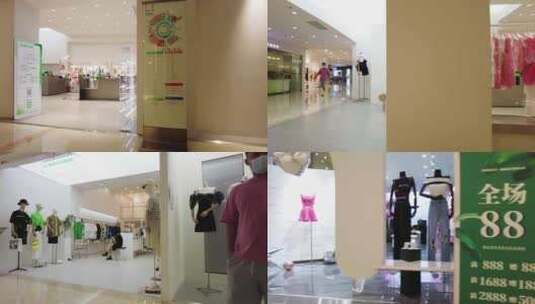商场服装女装店面高清在线视频素材下载