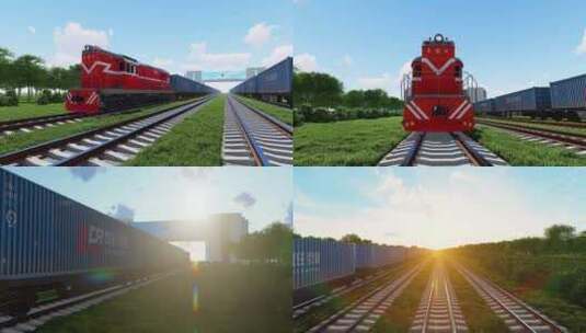 4K中欧列车高清在线视频素材下载