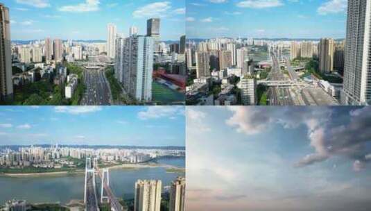 鸟瞰重庆大全景，延时摄影高清在线视频素材下载