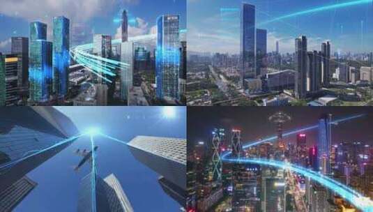 深圳城市科技感高清在线视频素材下载