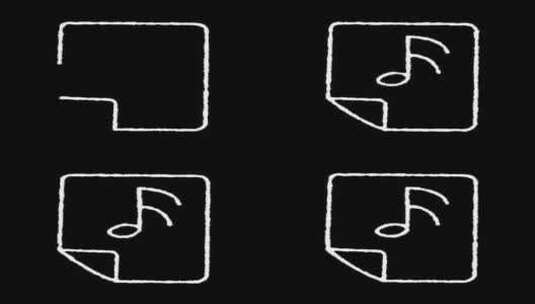 手绘音乐包1高清在线视频素材下载