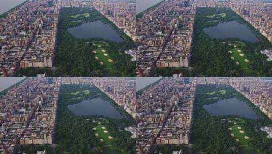 纽约，城市，摩天大楼，中央公园高清在线视频素材下载