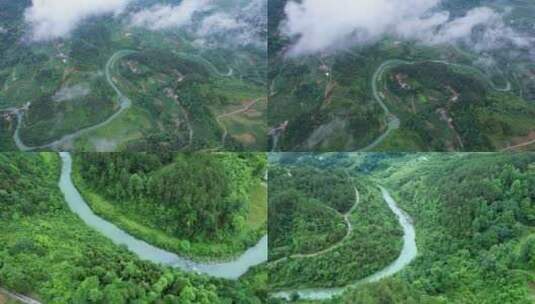 贵州河流河水流水水源水资源高清在线视频素材下载
