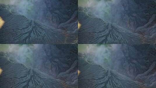 Ijen，火山，火山口，印度尼西亚高清在线视频素材下载