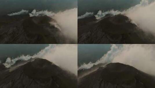 火山，烟雾，危地马拉，火地岛高清在线视频素材下载