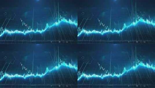金融股市曲线高清在线视频素材下载
