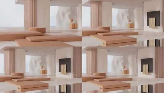 iDSTORE-三维渲染室内家居场景电商产品展示高清AE视频素材下载