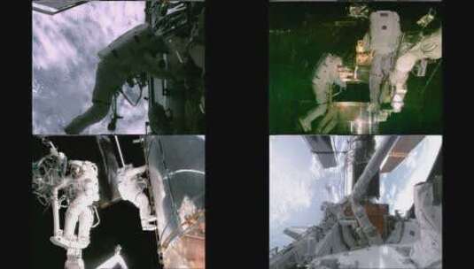 宇航员在太空的影像高清在线视频素材下载