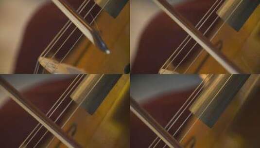 拉大提琴 的特写镜头高清在线视频素材下载