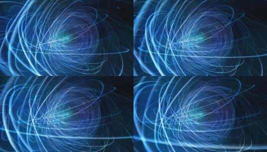 蓝色漩涡星云太空环路背景高清在线视频素材下载