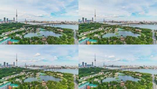 武汉长江大桥日景延时高清在线视频素材下载