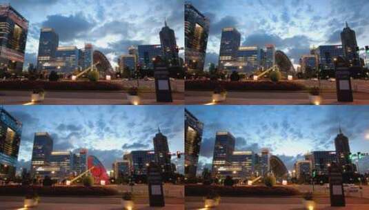 上海东方之光世纪大道转盘日晷高清在线视频素材下载