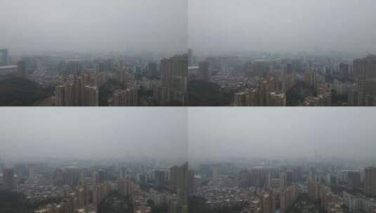 阴霾中的城市高清在线视频素材下载