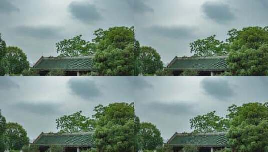 南宁孔庙大成殿雨景高清在线视频素材下载