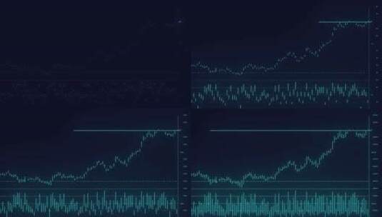 股票交易 股票走势 分时图 财经 理财高清在线视频素材下载