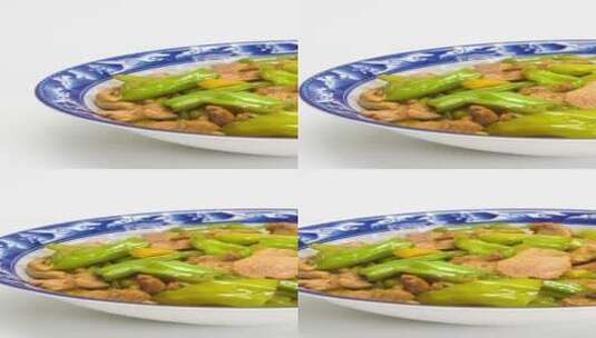 中餐湘菜-小炒肉4k竖版滑轨平移高清在线视频素材下载