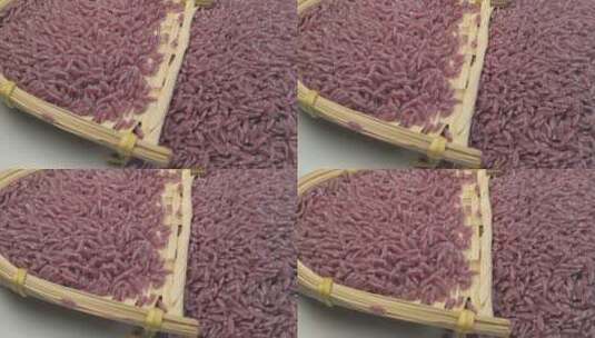 五谷杂粮优质紫薯米高清在线视频素材下载