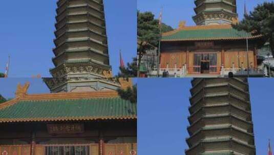 4K拍摄北京八大处灵光寺佛牙舍利塔高清在线视频素材下载