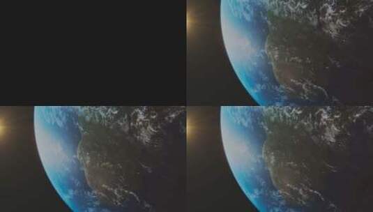 三维动画地球宇宙漫游太空星球家园高清在线视频素材下载