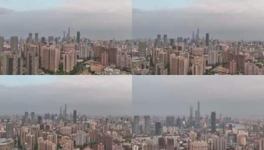 上海浦西航拍空镜高清在线视频素材下载