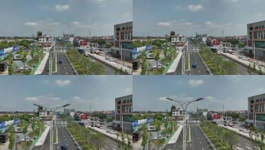 扬州城市发展曙光路「航拍分镜1」20220727高清在线视频素材下载