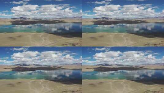 西藏阿里环线藏北错呐错湖泊自然风光高清在线视频素材下载
