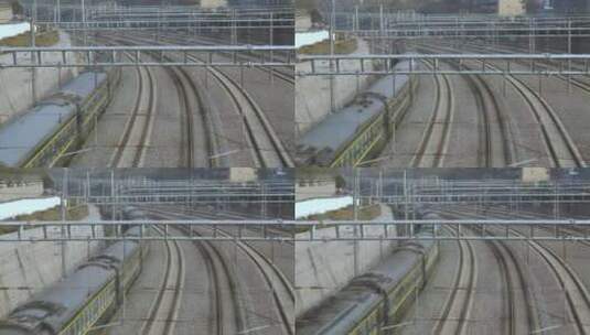 行驰中的火车高清在线视频素材下载