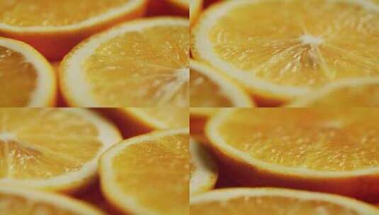 柑橘切片特写 高清在线视频素材下载
