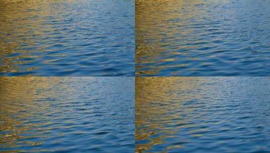 蓝色 湖水 湖面 水波纹 波光粼粼 水面高清在线视频素材下载