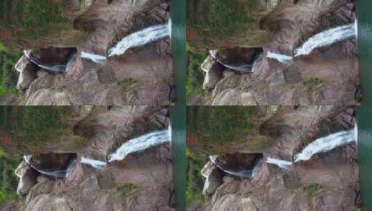 山体公园森林溪流流水流流自然景观特写 4k高清在线视频素材下载