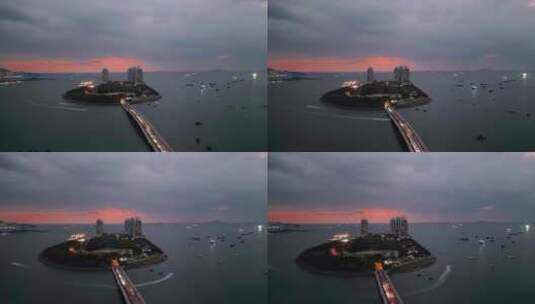 三亚城市航拍风景高清在线视频素材下载