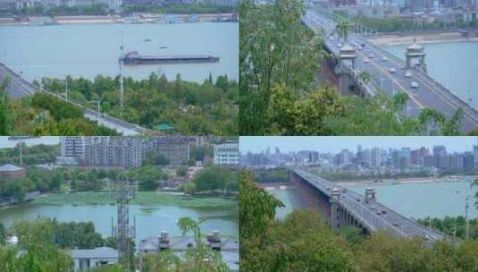 武汉汉阳区龟山风景区风光4K视频合集高清在线视频素材下载