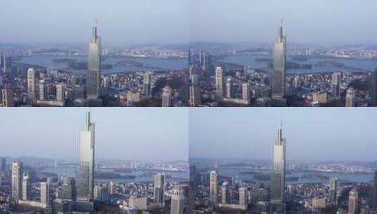 南京紫峰大厦高清在线视频素材下载