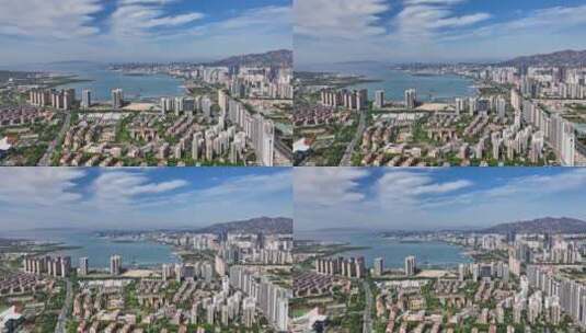 青岛西海岸新区航拍全景高清在线视频素材下载