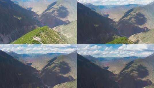 西藏怒江72拐盘旋公路高清在线视频素材下载