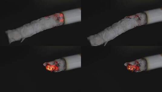燃烧的香烟引起火灾高清在线视频素材下载