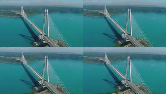 跨海大桥航拍高清在线视频素材下载