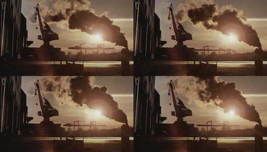 化工厂污染 实拍高清在线视频素材下载