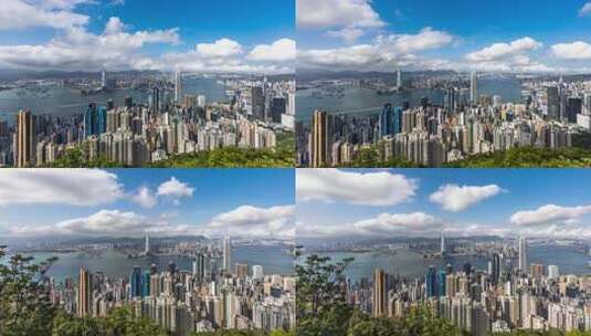 香港卢吉道白天延时摄影高清在线视频素材下载