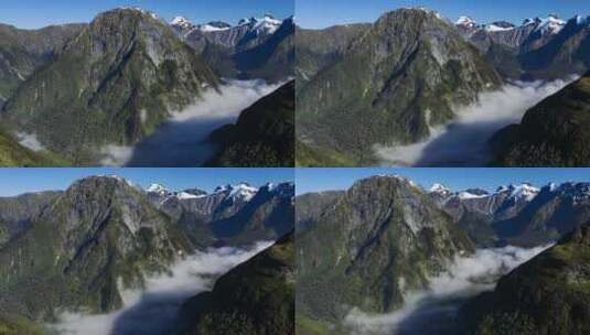 云雾缭绕的群山高清在线视频素材下载