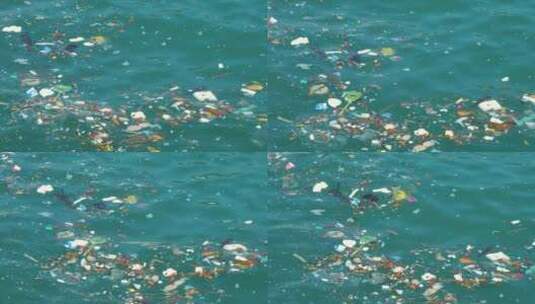 海洋里的垃圾高清在线视频素材下载
