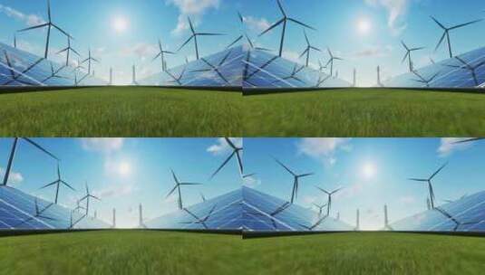 太阳能板，绿色能源高清在线视频素材下载