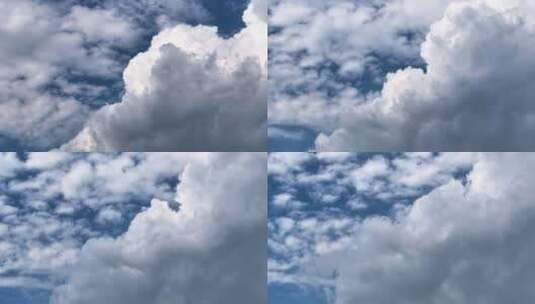 天空云朵飘动白云延时天空蓝天白云小清新高清在线视频素材下载