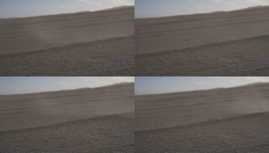 在沙漠沙丘上扬沙高清在线视频素材下载