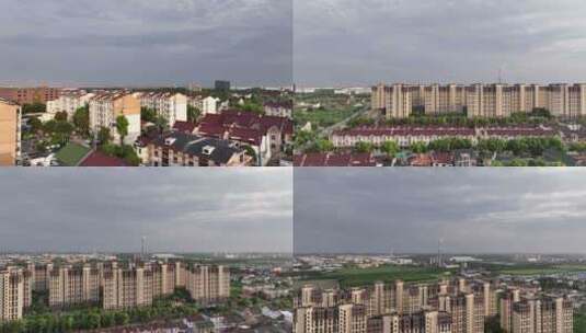 上海金山区航拍空镜高清在线视频素材下载