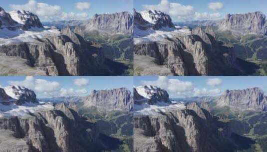 山脉的空中全景照片高清在线视频素材下载