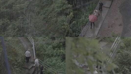 C丹霞山登山高清实拍视频高清在线视频素材下载