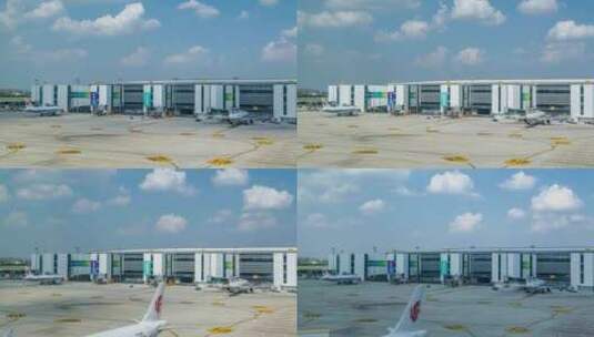 机场运行延时摄影高清在线视频素材下载